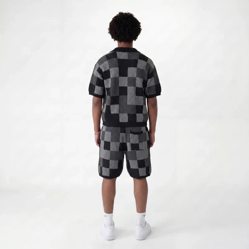 Jacquard Checkered Set