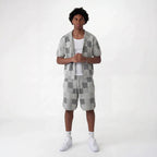 Jacquard Checkered Set